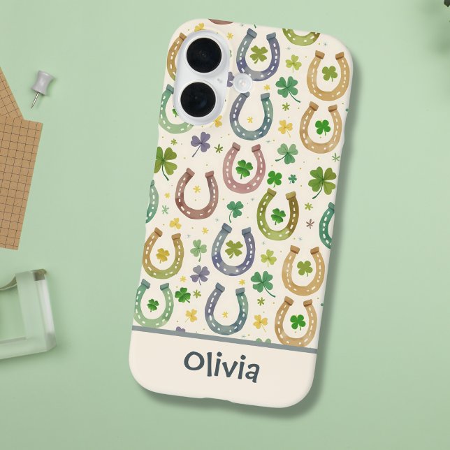 Coques Case-Mate iPhone Lucky Western Charm - Horseshoes & Clovers (Créateur téléchargé)