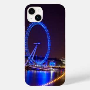 Coque Pour iPhone 14 Plus Lumière bleue Londres oeil dans la nuit