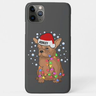 Case-Mate iPhone Case Lumière de Noël avec la Vibe de chien de Boston Te
