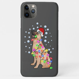 Case-Mate iPhone Case Lumière de Noël Avec Vibe Chien Berger Allemand