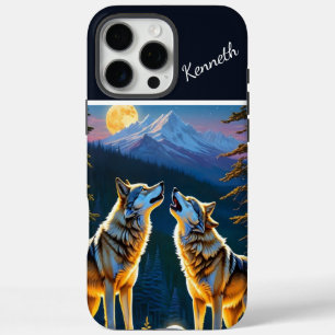 Coques iPhone 16 Pro Max Lumière de Pleine lune sur Wolf