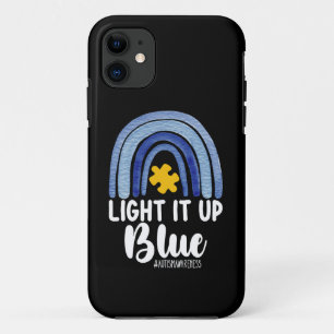 Case-Mate iPhone Case Lumière It Up Blue Rainbow Sensibilisation sur l'a