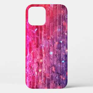 Case-Mate iPhone Case Lumière néon : mur de brique vide.