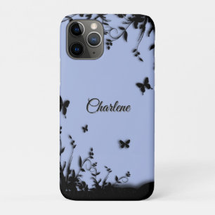 Case-Mate iPhone Case Lumière Ultramarine Butterfly Garden Nom personnel