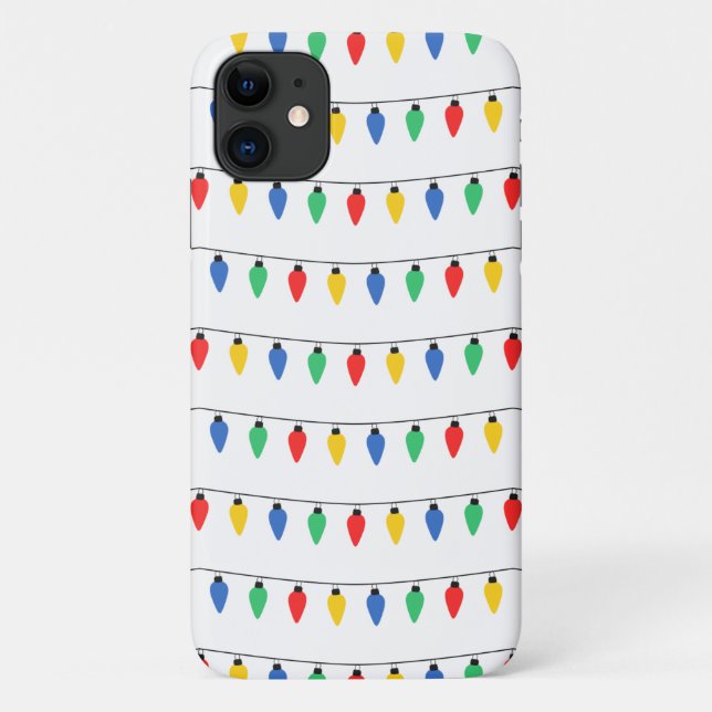 Coques Case-Mate iPhone Lumières de Noël (Dos)