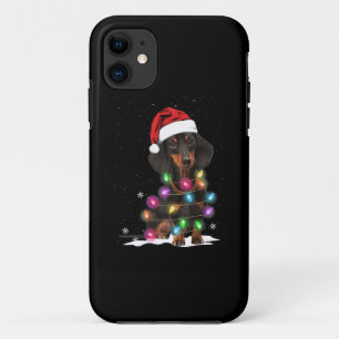 Case-Mate iPhone Case Lumières De Noël Dachshund Avec Neige