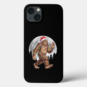 Case-Mate iPhone Case Lumières de sapin de Noël Bigfoot Santa Xmas Sasqu