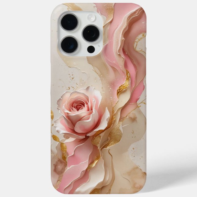 Coques Case-Mate iPhone Luminosité en quartz rose (Verso)