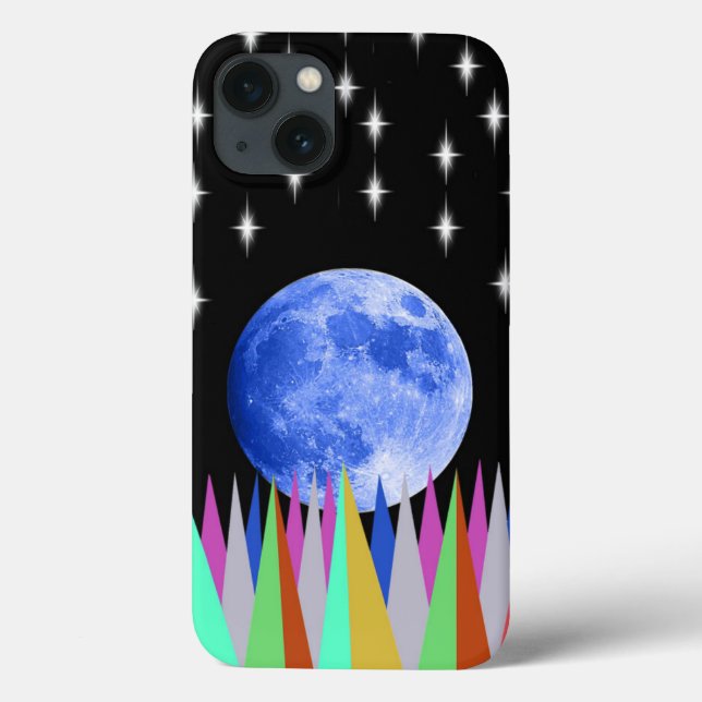 Coques Case-Mate iPhone Lune bleue (Verso)