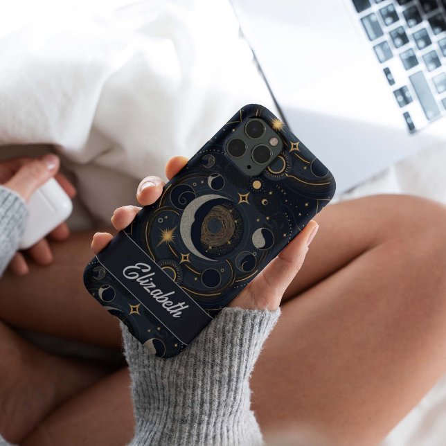 Coques Case-Mate iPhone Lune Céleste Personnalisée Et Étoiles (Créateur téléchargé)