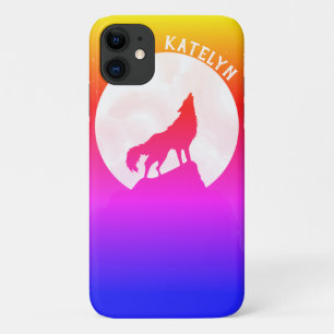 Case-Mate iPhone Case Lune Ciel De Nuit cool Avec Loup Personnalisé