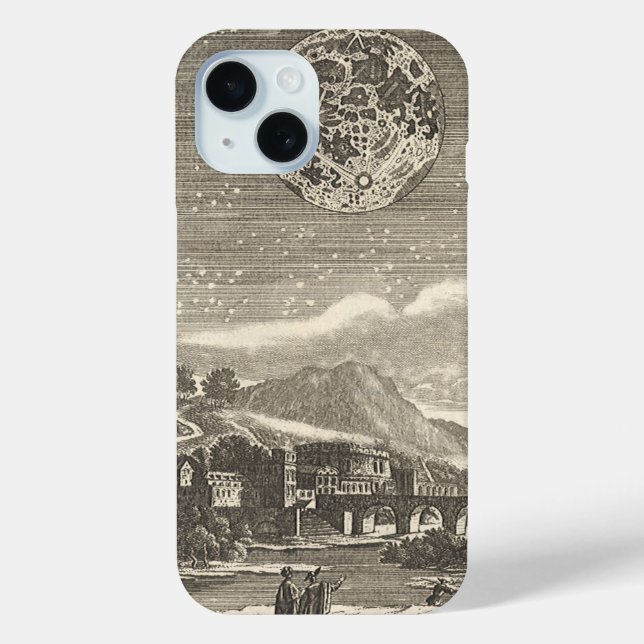 Coques Case-Mate iPhone Lune d'époque de la Renaissance par Allain Mallet (Verso)