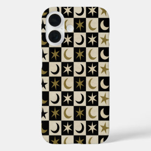 Coque Pour iPhone 16 Lune & Étoiles