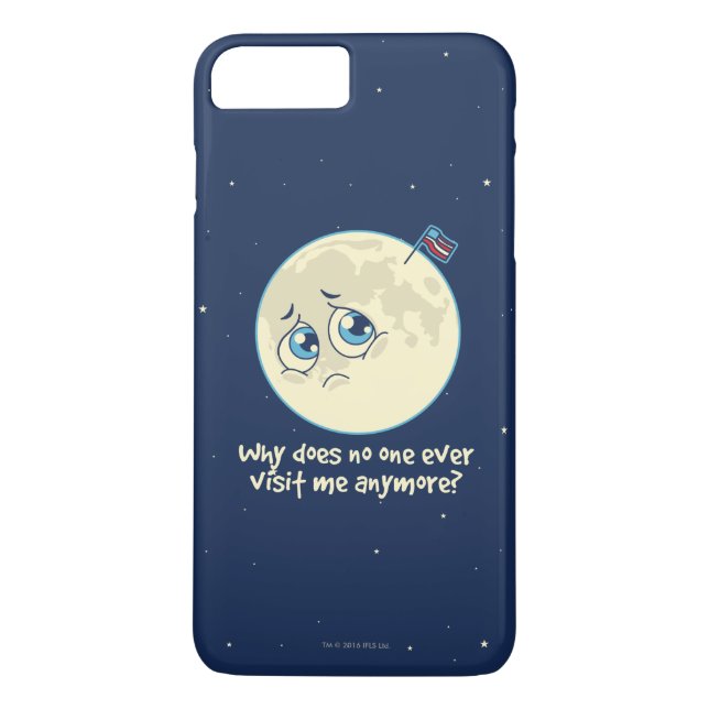 Coques Case-Mate iPhone Lune triste (Dos)