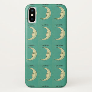 Case-Mate iPhone Case Lune vintage croissant jaune luna turquoise