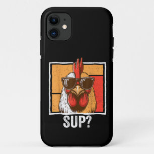 Case-Mate iPhone Case Lunettes de soleil de poulet Ferme animale Drôle p