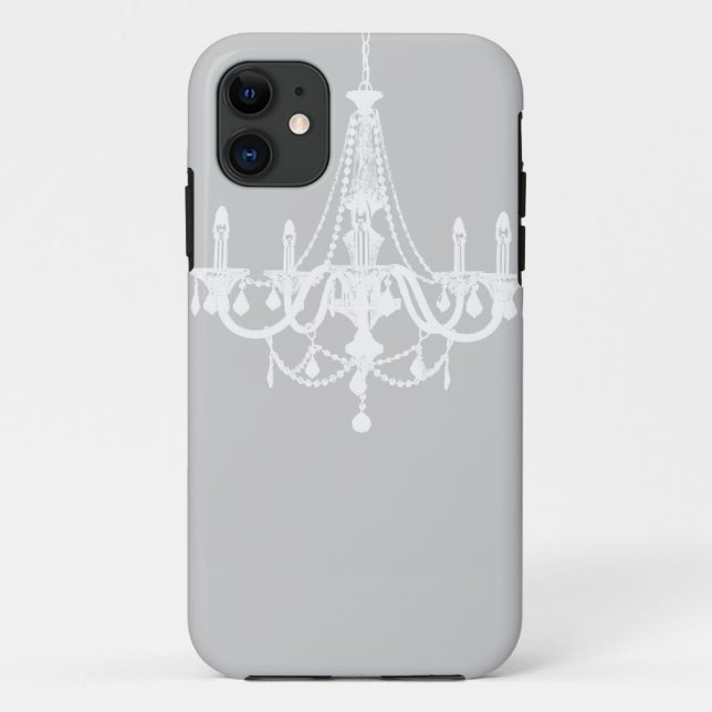 Coques Case-Mate iPhone Lustre blanc et gris chic (Dos)