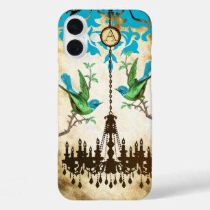 16 Plus Case Lustre Fleur de Cerisier Monogrammé iPhone