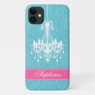Coque iPhone 11 Lustre Vintage et motif Damas