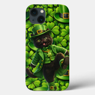 Case-Mate iPhone Case Lutin chanceux chat noir Saint Patrick's Day Pat