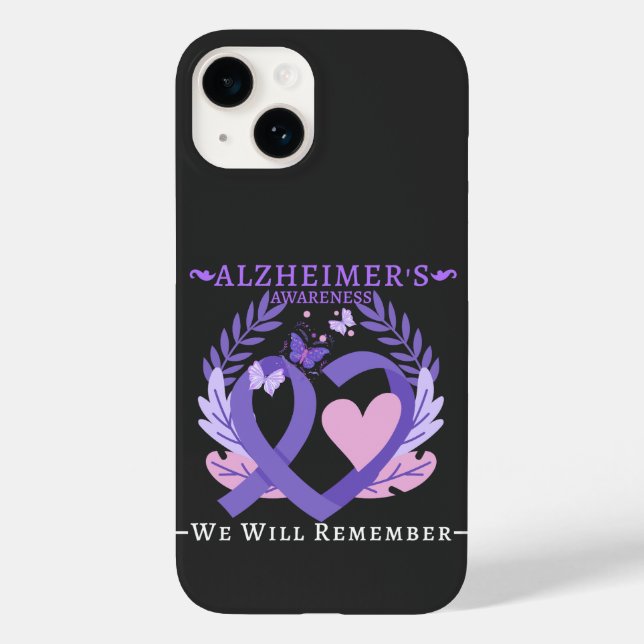 Coques Case-Mate iPhone Lutte contre le Ruban d'Alzheimer Sensibilisation  (Verso)