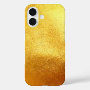 Coque Pour iPhone 16 Luxe Gold Rich Elegant Metallic Smooth Motif
