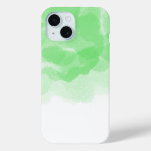 Coque Pour iPhone 15 Luxe Green Magic Rose Aquarelle Art Abstrait