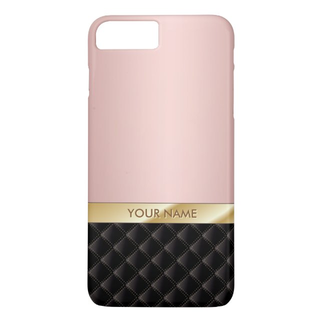 Coques Case-Mate iPhone Luxe nommé fait sur commande d'or rose (Dos)