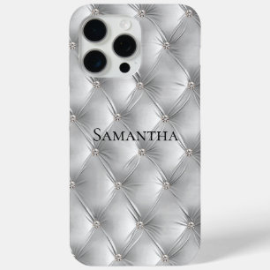 Coque iPhone 15 Pro Max Luxe Soft Grey Faux Velvet