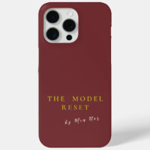 Luxury Deep Burgundy & Gold Parisian Chic iPhone 1