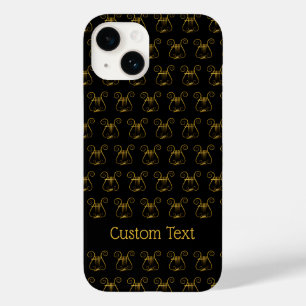 Coque Pour iPhone 14 Lyre d'Or