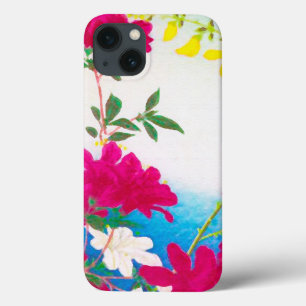 Etui iPhone Case-Mate Lys japonais - magenta, bleu jaune