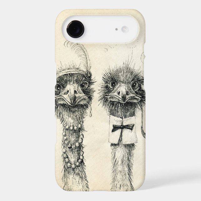 Coques Case-Mate iPhone M. et Mme Ostrich (Verso)