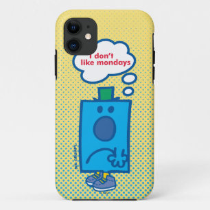 Coque Case-Mate Pour iPhone M. Grumpy   Je n'aime pas lundi la bulle de pensée