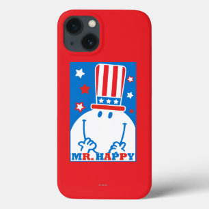 Coques Pour iPhone M. Happy Avec Le Casquette Patriotique