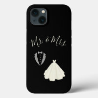 M. Mme  Noir Blanc Mariage