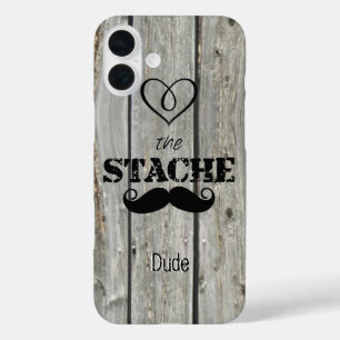 iPhone 16 Plus Case M. Mustache Hipster Motif