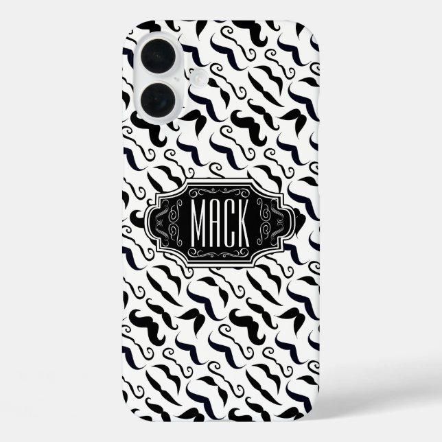 Coques Case-Mate iPhone M. Mustache Hipster Motif (Verso)