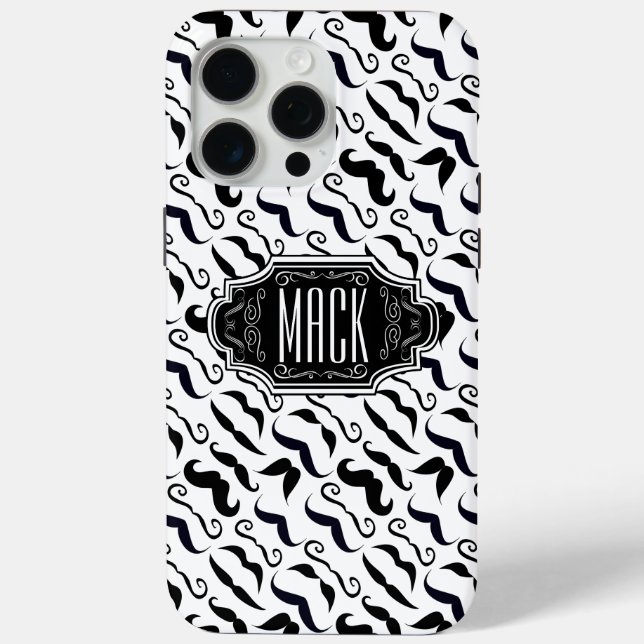 Coques Case-Mate iPhone M. Mustache Hipster Motif (Verso)