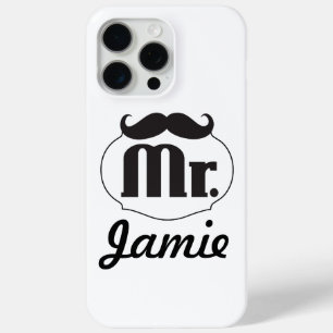 Coque iPhone 15 Pro Max M. Mustache Retro Cadeaux Hipster Vintages