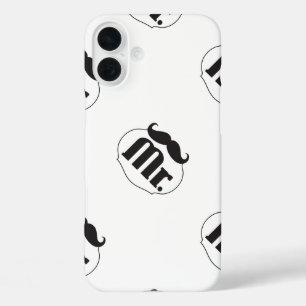 Coques iPhone 16 Plus M. Mustache Retro Cadeaux Hipster Vintages
