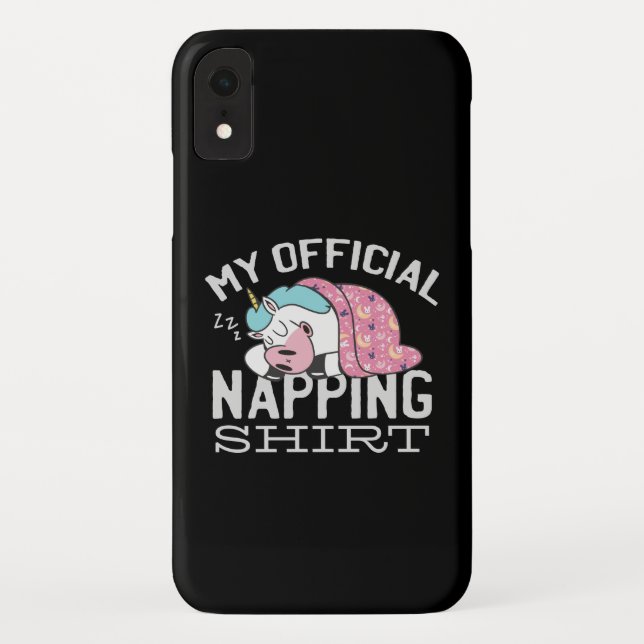 Coques Case-Mate iPhone Ma chemise de sieste officielle - Lazy sommeil Uni (Dos)