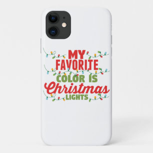 Case-Mate iPhone Case Ma Couleur Préférée Est Les Lumières De Noël