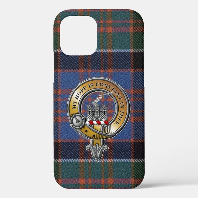 Coques Case-Mate iPhone MacDonald Clanranald Tartan & Badge (Verso)