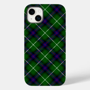 Coque Pour iPhone 14 Plus MacDonald tartan bleu vert plaid