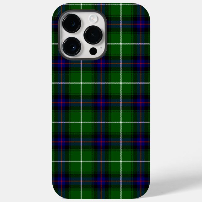 Coques Case-Mate iPhone MacDonald tartan bleu vert plaid (Verso)