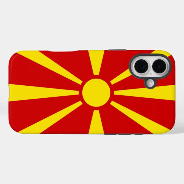 Coques Case-Mate iPhone Macédoine du Nord (Verso (horizontal))