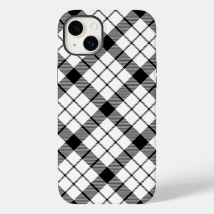 Coque Pour iPhone 14 Plus MacFarlane tartan noir blanc plaid