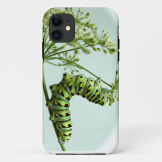 Case-Mate iPhone Case Machaon noir Caterpillar mangeant du persil