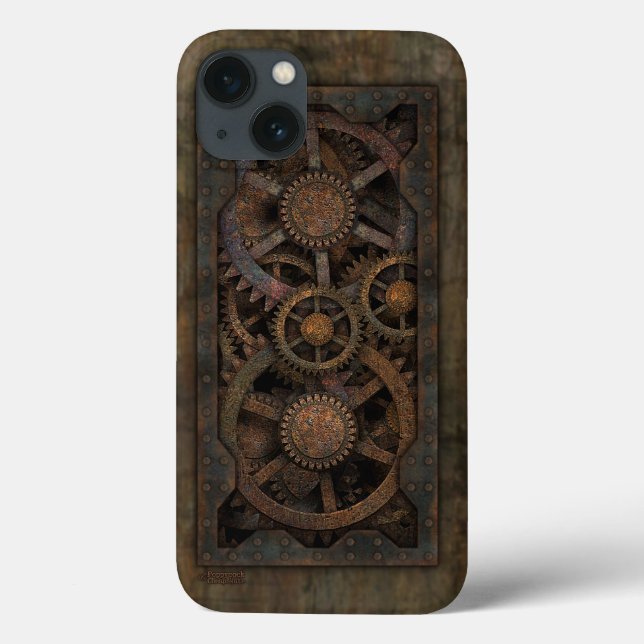 Coques Case-Mate iPhone Machine industrielle sale de Steampunk (Verso)